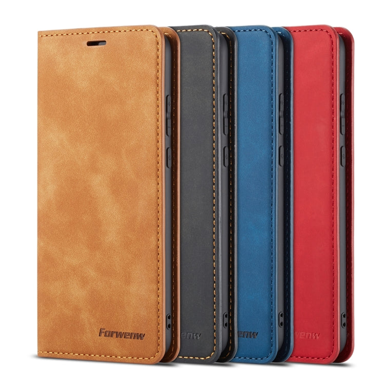 For Huawei P20 Pro Forwenw Dream Series Oil Edge Strong Magnetism Horizontal Flip Leather Case with Holder & Card Slots & Wallet & Photo Frame(Brown) by Forwenw