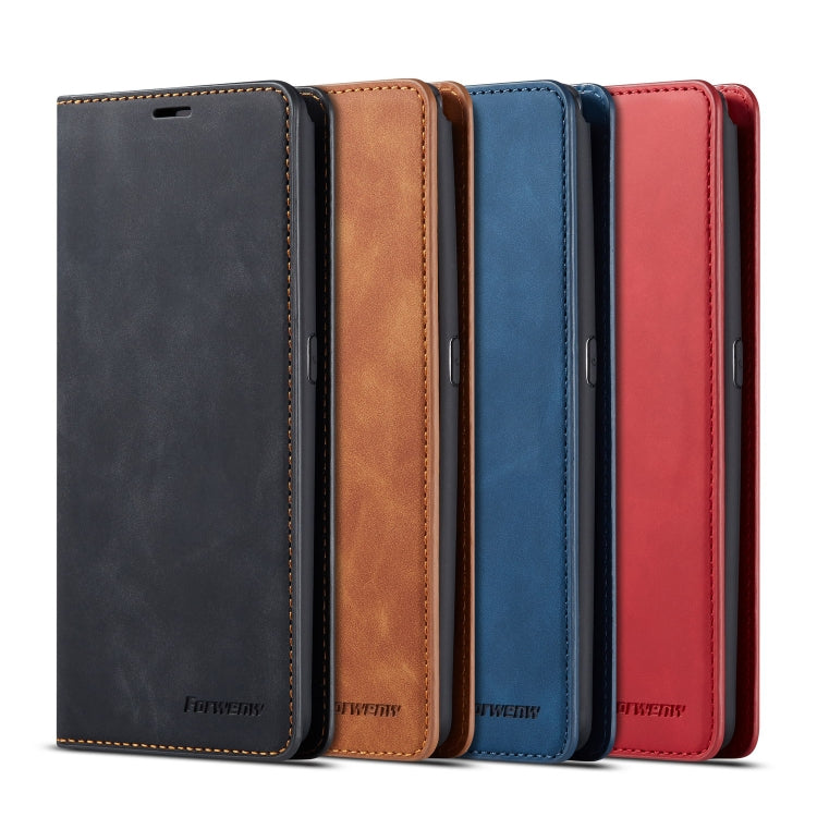 For Galaxy A80 / A90 Forwenw Dream Series Oil Edge Strong Magnetism Horizontal Flip Leather Case with Holder & Card Slots & Wallet & Photo Frame(Black) by Forwenw