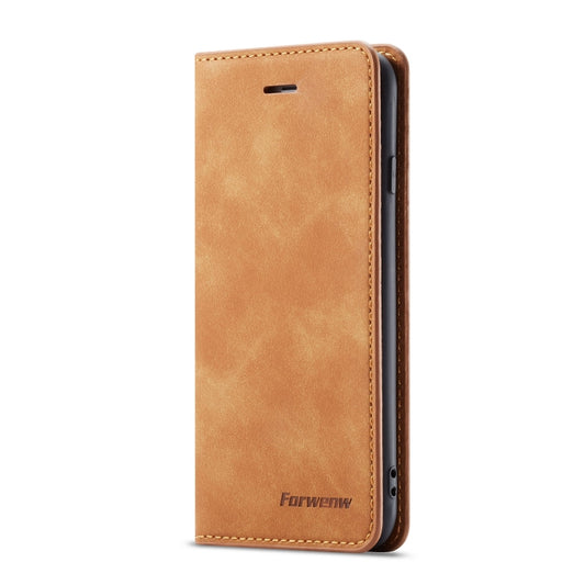 For iPhone 6s Plus / 6 Plus Forwenw Dream Series Oil Edge Strong Magnetism Horizontal Flip Leather Case with Holder & Card Slots & Wallet & Photo Frame(Brown) by Forwenw