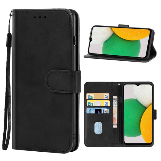 Leather Phone Case For Samsung Galaxy A03 Core(Black) - Galaxy Phone Cases by buy2fix | Online Shopping UK | buy2fix