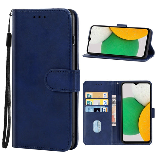 Leather Phone Case For Samsung Galaxy A03 Core(Blue) - Galaxy Phone Cases by buy2fix | Online Shopping UK | buy2fix