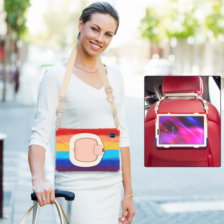 For Lenovo Tab K10 / M10 Plus Silicone + PC Protective Tablet Case(Colorful Red) by buy2fix