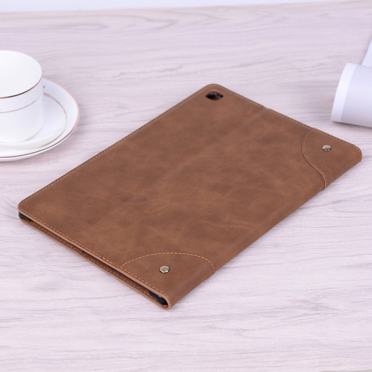 For Samsung Galaxy Tab A7 Lite T220/T225 Retro Leather Tablet Case(Light Brown) by buy2fix