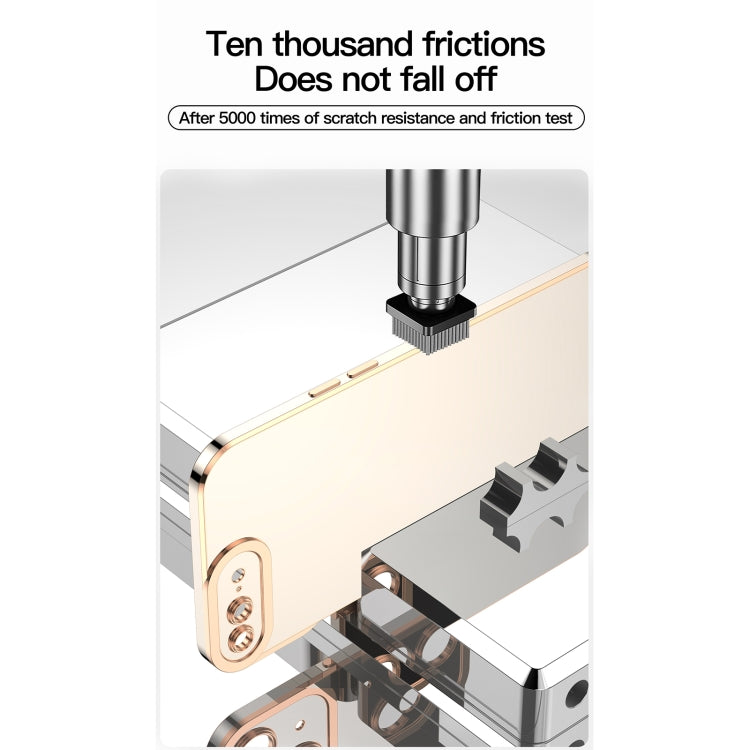 For iPhone SE 2022 / SE 2020 / 8 / 7 6D Electroplated TPU Phone Case(White) by buy2fix