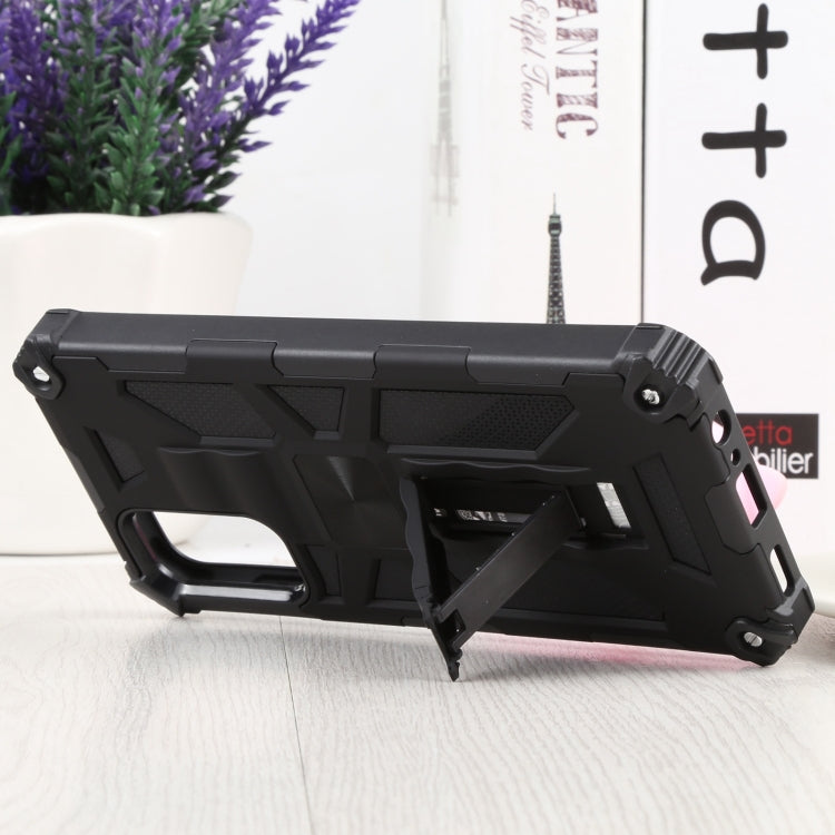 Shockproof TPU + PC Magnetic Protective Phone Case with Holder For Samsung Galaxy A13 4G/Galaxy A13 5G /Galaxy A13 Lite/Galaxy A04/Galaxy A04S/Galaxy A04E 4G(Black) by buy2fix