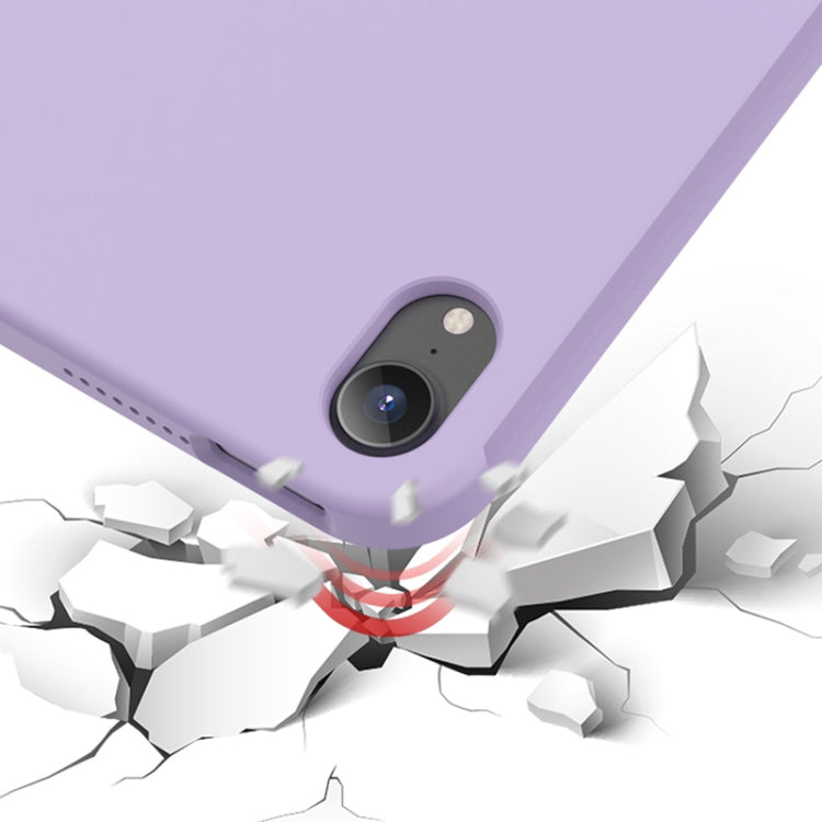 For iPad mini 2024 / mini 6 Mutural Silicone Microfiber Tablet Case(Black) by Mutural