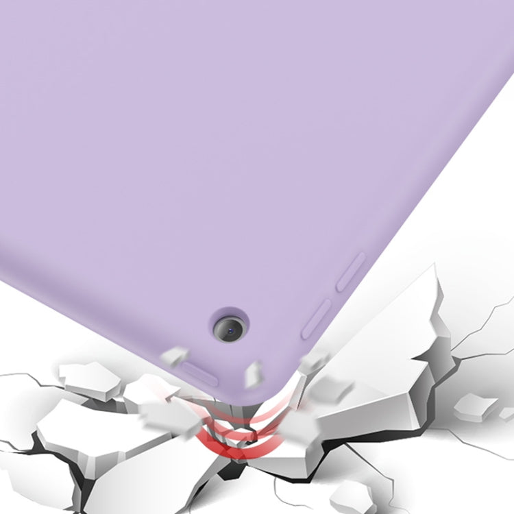 For iPad 10.2 2021 / 2020 / 2019 Mutural Silicone Microfiber Tablet Case(Black) by Mutural