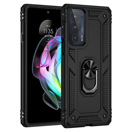 For Motorola Edge 20 Shockproof TPU + PC Phone Case(Black) by buy2fix
