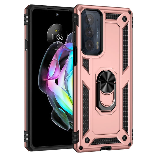 For Motorola Edge 20 Shockproof TPU + PC Phone Case(Rose Gold) by buy2fix