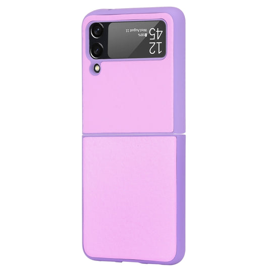 For Samsung Galaxy Z Flip3 5G Plain Texture Phone Case(Purple) by buy2fix