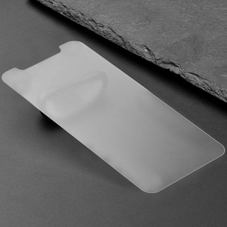 For iPhone 16e / 13 / 13 Pro Transparent Frosted Full Screen Tempered Glass Film by buy2fix