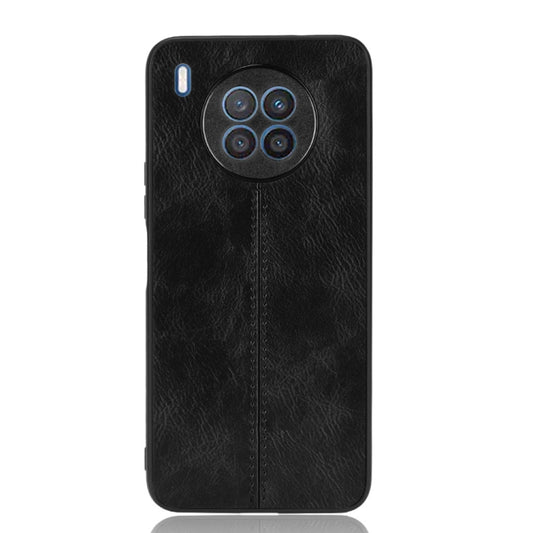 For Huawei nova 8i / Honor 50 Lite Sewing Cow Pattern Skin Phone Case(Black) by buy2fix