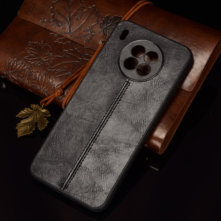 For Huawei nova 8i / Honor 50 Lite Sewing Cow Pattern Skin Phone Case(Black) by buy2fix