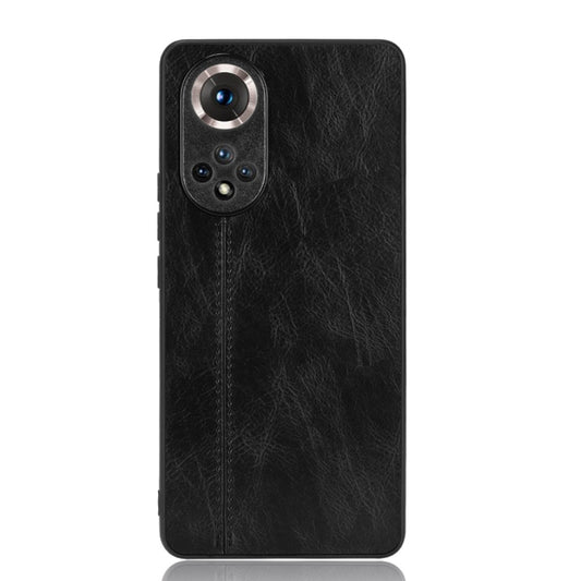 For Honor 50 Sewing Cow Pattern Skin Phone Case(Black) by buy2fix