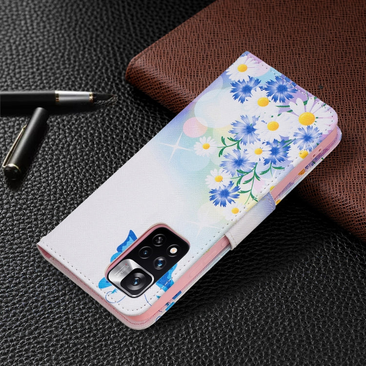 For Xiaomi Redmi Note 11 Pro / 11 Pro+ Colored Drawing Pattern Leather Phone Case(Butterfly Love) by buy2fix