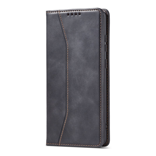 For Xiaomi Redmi Note 10 5G Magnetic Dual-fold Leather Phone Case(Black) by buy2fix