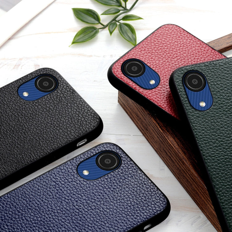For Samsung Galaxy A53 5G Litchi Texture Leather Phone Case(Blue) by buy2fix