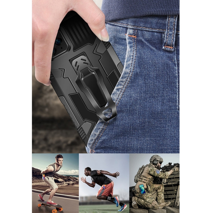 For Xiaomi Redmi Note 11 5G Armor Warrior PC + TPU Phone Case(Red) by buy2fix