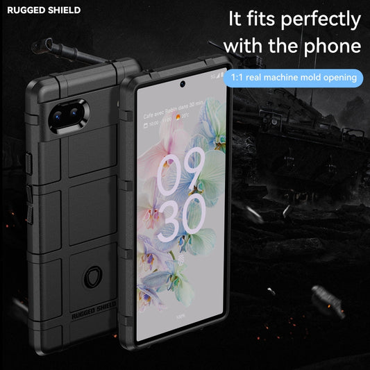 For Google Pixel 6a Full Coverage Shockproof TPU Phone Case(Black) by buy2fix