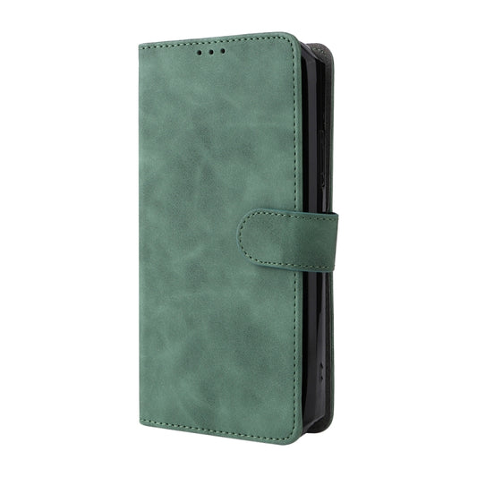 For Oukitel WP15 5G Solid Color Skin Feel Magnetic Buckle Leather Phone Case(Green) by buy2fix