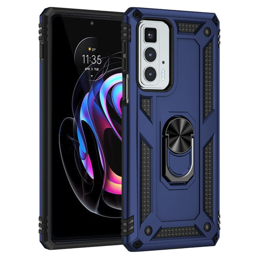 For Motorola Edge 20 Pro Shockproof TPU + PC Phone Case(Blue) by buy2fix