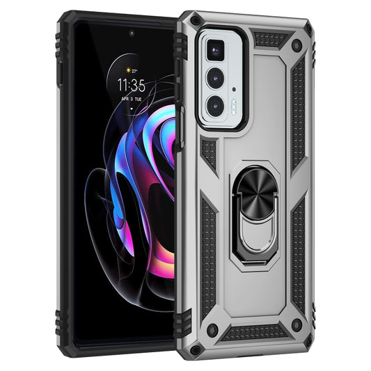 For Motorola Edge 20 Pro Shockproof TPU + PC Phone Case(Silver) by buy2fix
