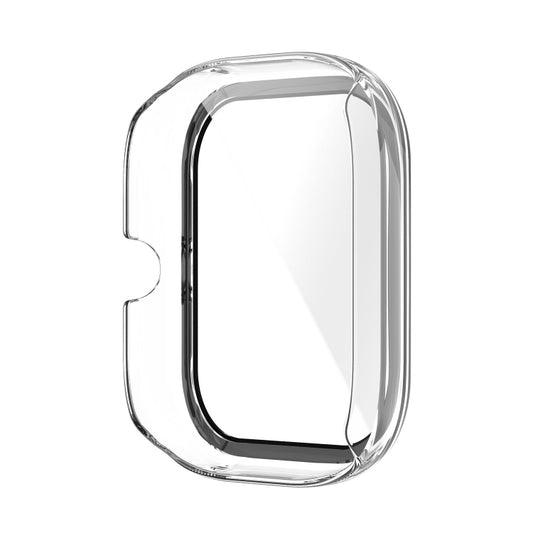 For Amazfit GTS 2 mini PC + Tempered Glass Watch Protective Case(Transparent White) by buy2fix