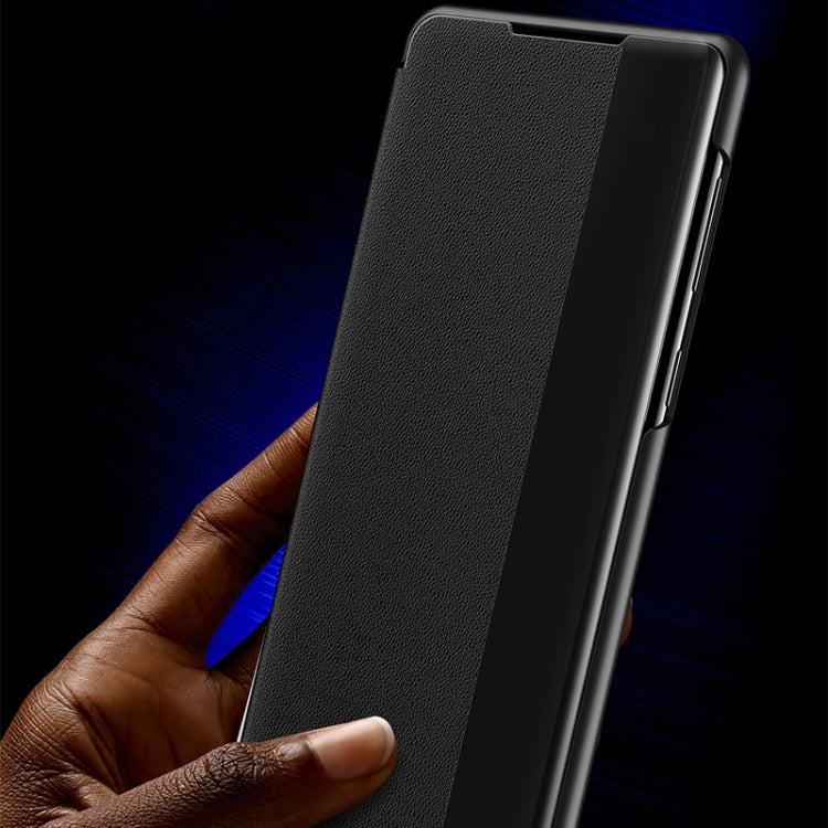 For Xiaomi Redmi Note 11 Window View Leather Phone Case(Rose Gold) by buy2fix