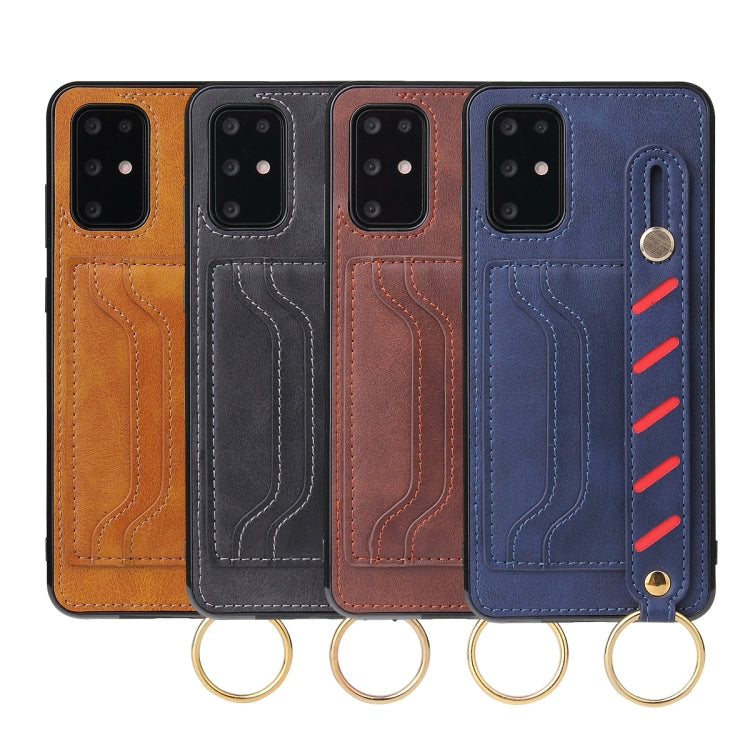 For Samsung Galaxy S20 Wristband Wallet Leather Phone Case(Black) by buy2fix
