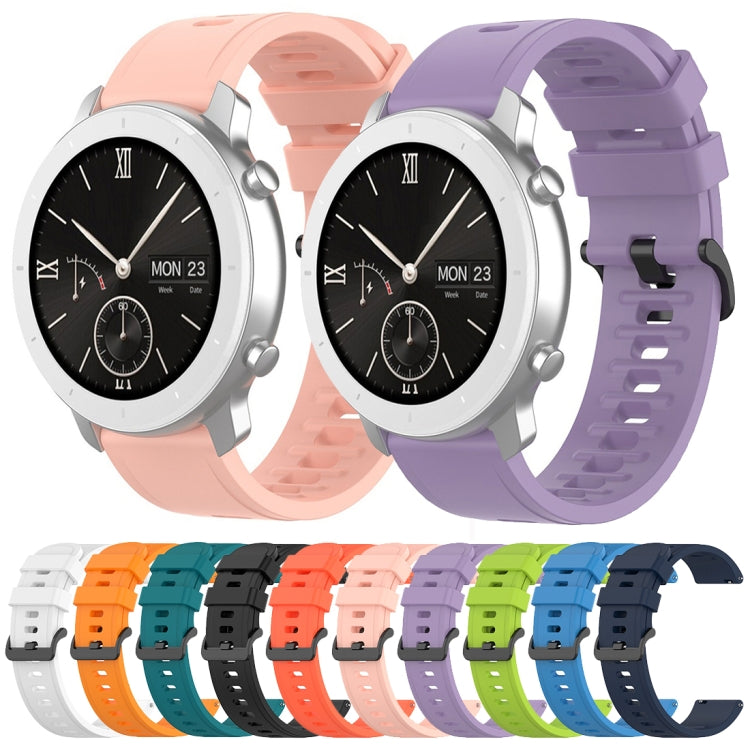 For Amazfit GTR Silicone Smart Watch Watch Band, Size:22mm(Orange) by buy2fix