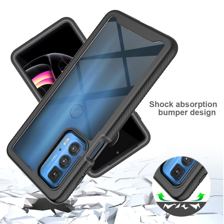 For Motorola Edge 20 Pro Starry Sky PC + TPU Phone Case with PET Film(Royal Blue) by buy2fix