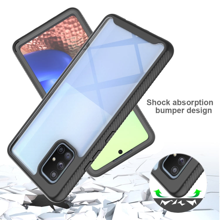 For Samsung Galaxy A71 5G Starry Sky PC + TPU Phone Case with PET Film(Royal Blue) by buy2fix