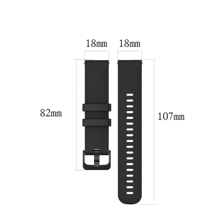 For Garmin Silicone Smart Watch Watch Band, Size:18mm Universal(Wine Red) by buy2fix