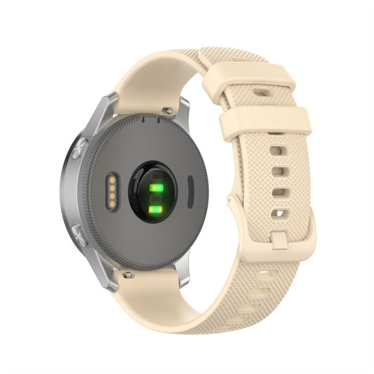 For Garmin Silicone Smart Watch Watch Band, Size:18mm Universal(Cream Color) by buy2fix