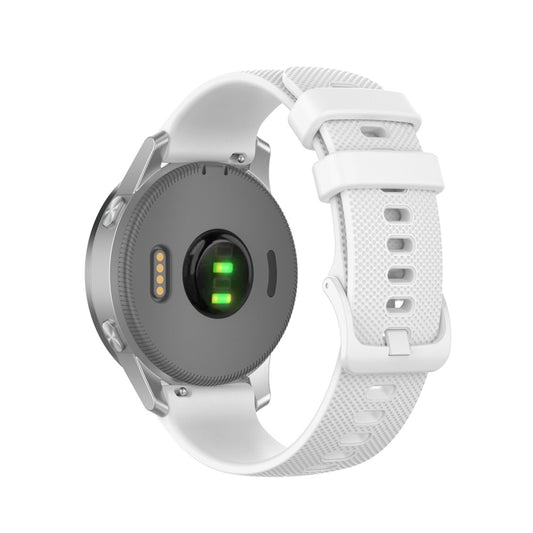For Garmin Silicone Smart Watch Watch Band, Size:20mm Universal(White) by buy2fix