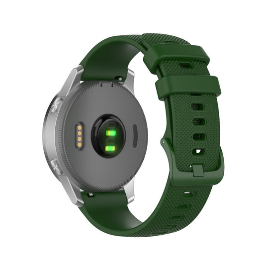 For Garmin Silicone Smart Watch Watch Band, Size:20mm Universal(Army Green) by buy2fix