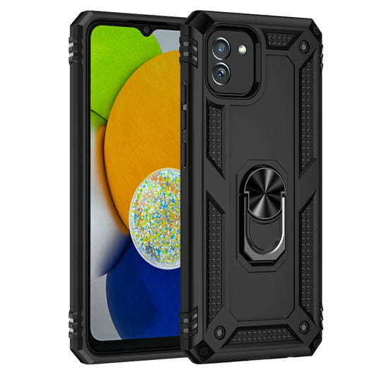 For Samsung Galaxy A03 164mm Version Shockproof TPU + PC Phone Case(Black) by buy2fix