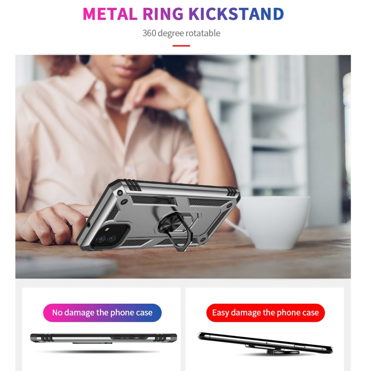 For Samsung Galaxy A03 166mm Version Shockproof TPU + PC Phone Case(Silver) by buy2fix