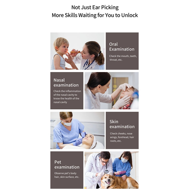 T6 Portable Wireless Smart Visual Earpick Earwax Removal Tool(Light Blue) by buy2fix