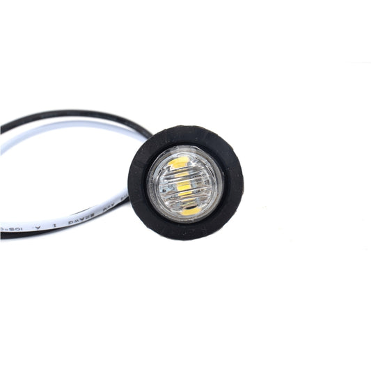 A5012 White Light 10 in 1 Truck Trailer LED Round Side Marker Lamp by buy2fix