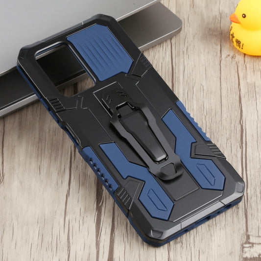 For Infinix Note 10 Pro Armor Warrior Shockproof PC + TPU Phone Case(Blue) by buy2fix