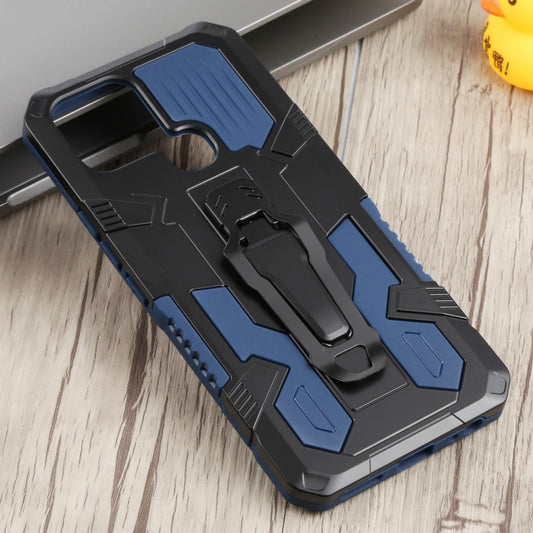 For Infinix Smart 6 Armor Warrior Shockproof PC + TPU Phone Case(Blue) by buy2fix