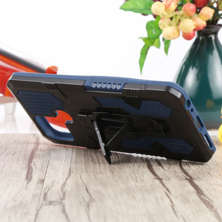 For Infinix Smart 6 Armor Warrior Shockproof PC + TPU Phone Case(Blue) by buy2fix