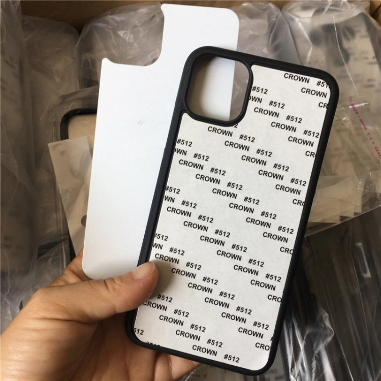 For iPhone X / XS 10 PCS 2D Blank Sublimation Phone Case(Black) by buy2fix