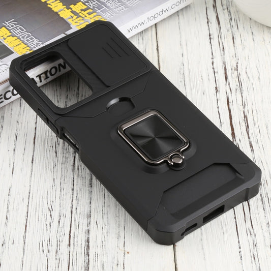For Xiaomi Redmi Note 11 Pro 5G / 4G International Version Sliding Camera Cover Design PC + TPU Shockproof Phone Case(Black) by buy2fix