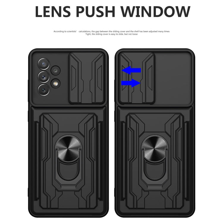 For Samsung Galaxy A53 5G Sliding Camshield Card Phone Case(Grey) by buy2fix