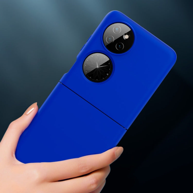 For Huawei P50 Pocket Oil-sprayed Ultra-thin Folding Phone Case(White) by buy2fix