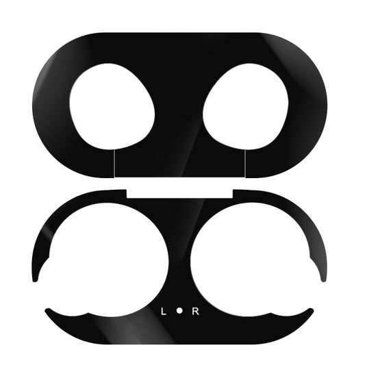 For Galaxy Buds Wireless Bluetooth Earphone Metal Protective Sticker(Black) by buy2fix