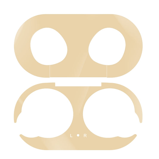 For Galaxy Buds Wireless Bluetooth Earphone Metal Protective Sticker(Gold) by buy2fix