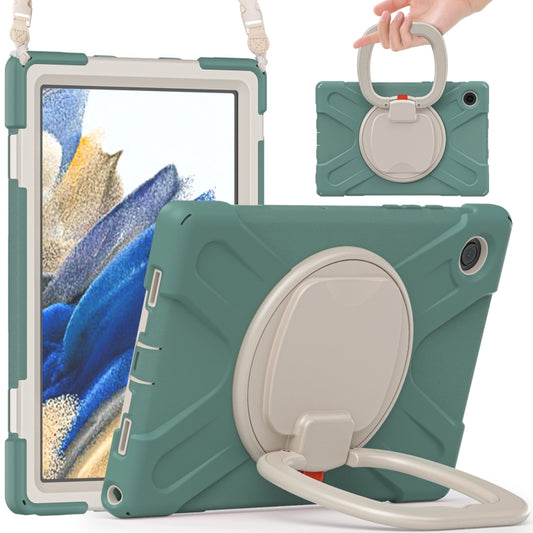 For Samsung Galaxy Tab A8 10.5 2021 Silicone + PC Tablet Case(Emerald Green) by buy2fix
